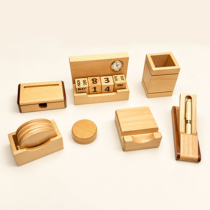 Wooden Desk Organizer